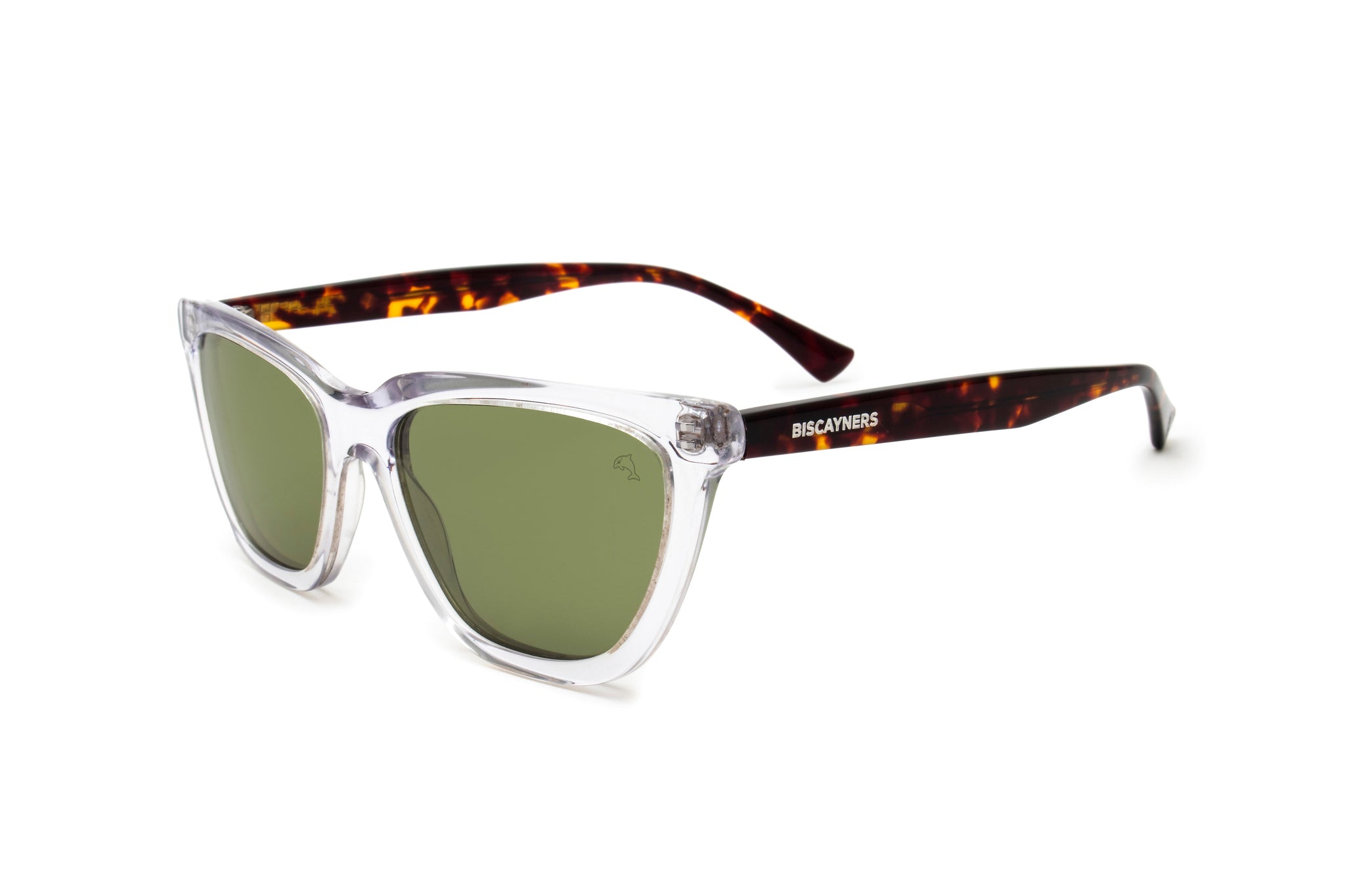 Biscayners Mashta Crystal Green Women's Sunglasses Mashta Crystal Green Sunglasses - Tophatter Daily Deals