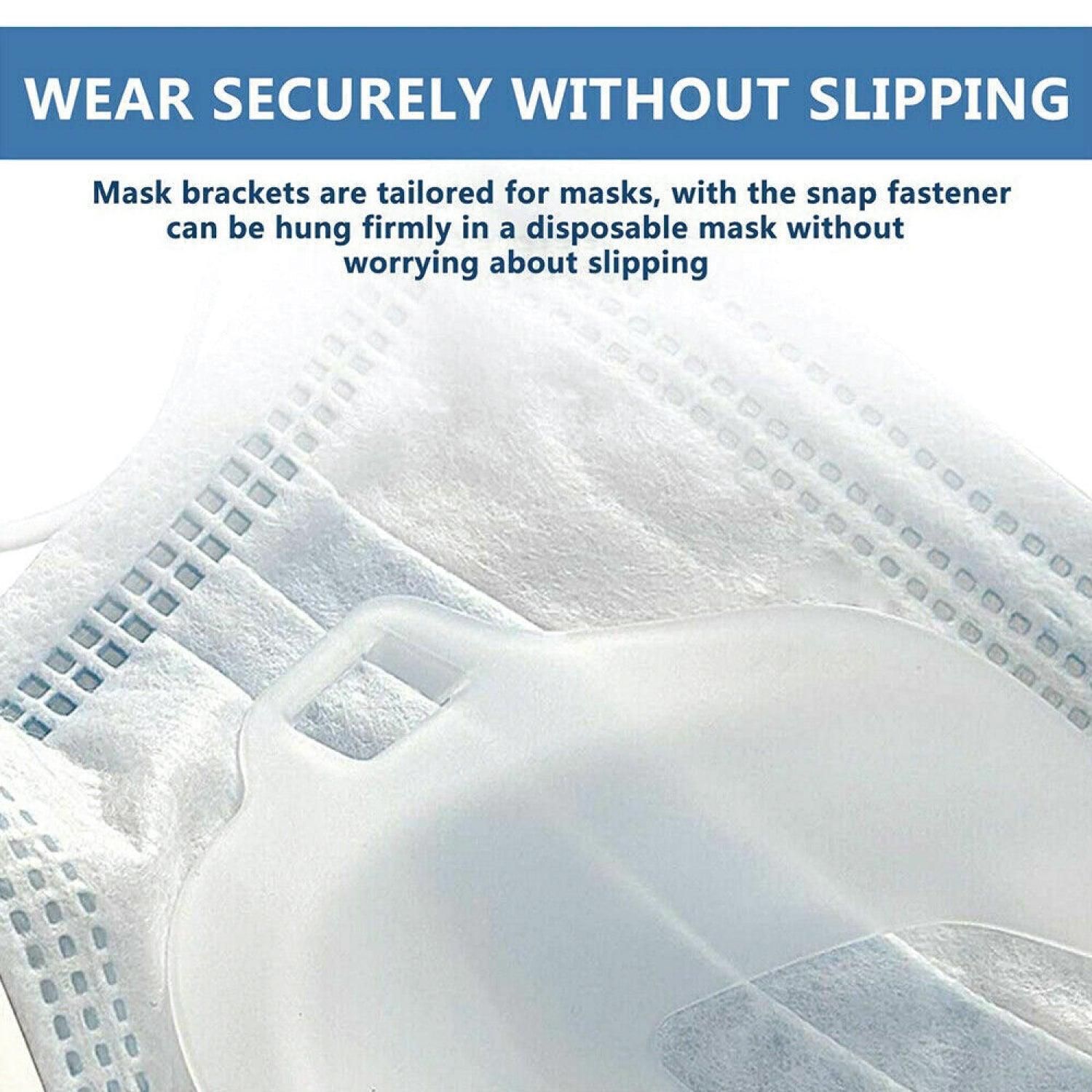 Face Mask Bracket - Lipstick Protector,Mask Bracket, Face Guard, 3D Mask Bracket, Mask Holder, Face Mask Bracket, Silicone Bracket Inner Support Frame Personal Care - Tophatter Daily Deals