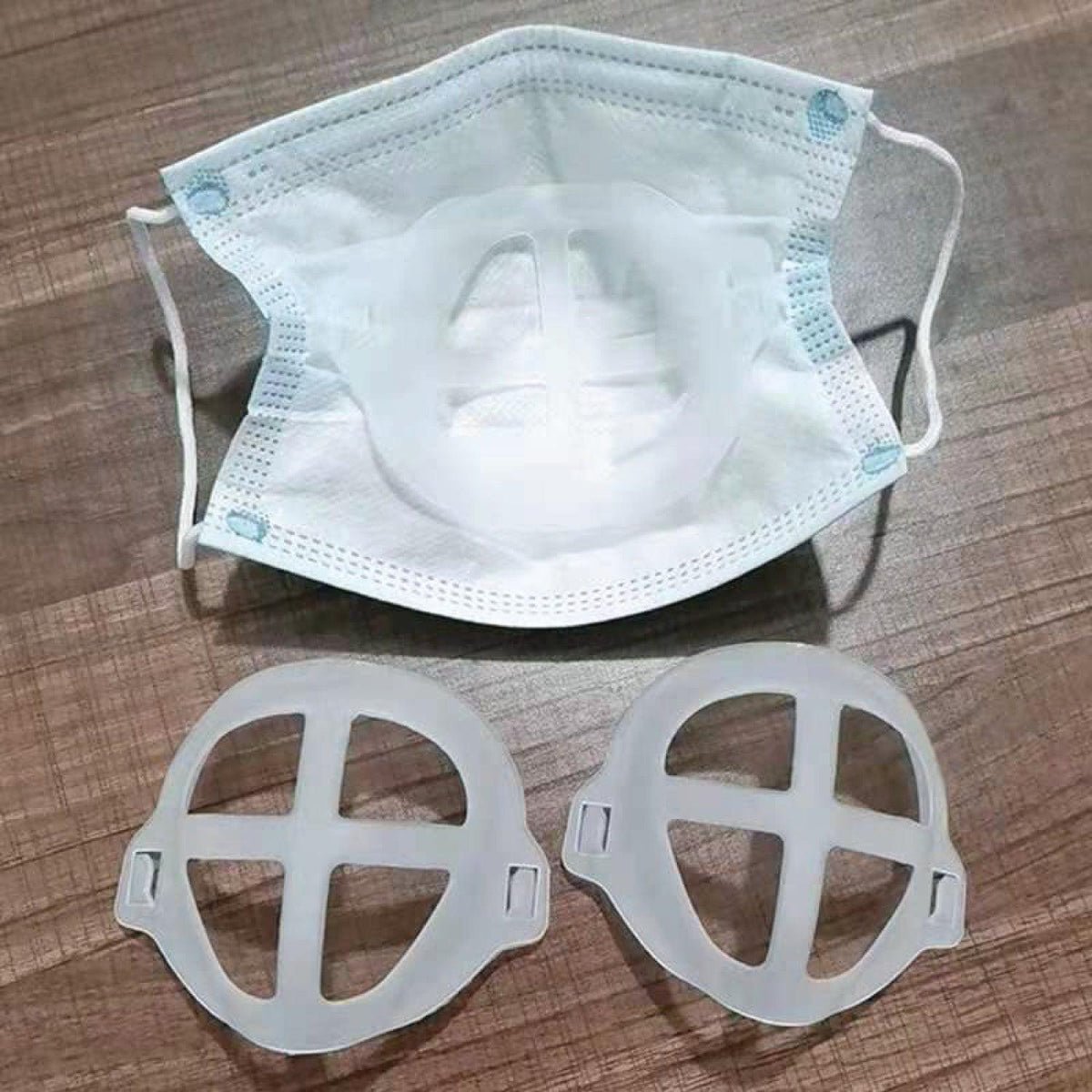 Face Mask Bracket - Lipstick Protector,Mask Bracket, Face Guard, 3D Mask Bracket, Mask Holder, Face Mask Bracket, Silicone Bracket Inner Support Frame Personal Care - Tophatter Daily Deals