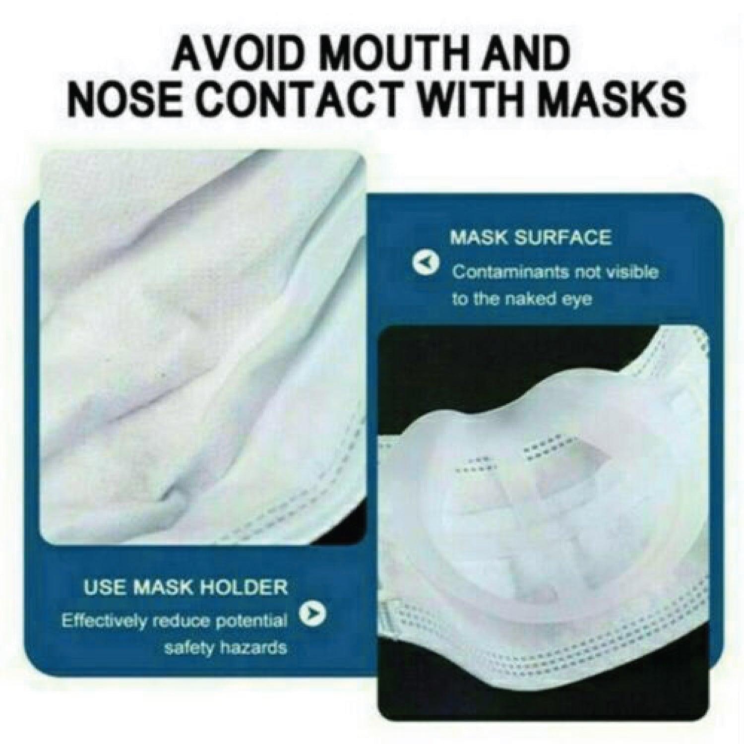 Face Mask Bracket - Lipstick Protector,Mask Bracket, Face Guard, 3D Mask Bracket, Mask Holder, Face Mask Bracket, Silicone Bracket Inner Support Frame Personal Care - Tophatter Daily Deals