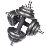 Cast Iron Dumbbell Set - Cast Iron Adjustable Dumbbell/Barbell Box Set Exercise & Fitness - Tophatter Daily Deals