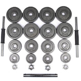 Cast Iron Dumbbell Set - Cast Iron Adjustable Dumbbell/Barbell Box Set Exercise & Fitness - Tophatter Daily Deals