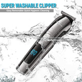 Beard Trimmer Rechargeable & Cordless Hair Clippers for Men-Waterproof Body Mustache Nose Ear Facial Cutting Groomer Personal Care - Tophatter Daily Deals