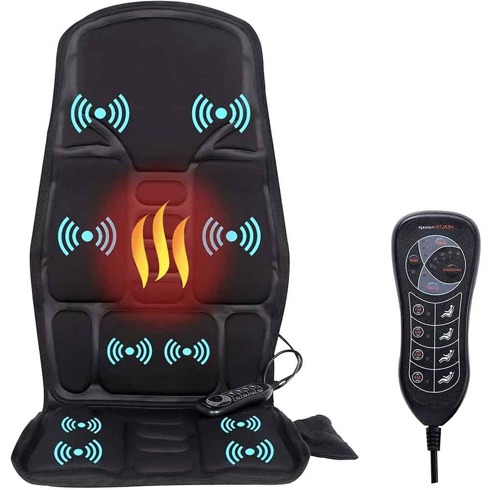 Massage Chair Pad With Heat And 8 Modes For Car Home - Tophatter Daily Deals