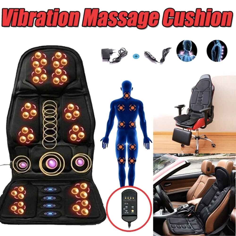 Massage Chair Pad With Heat And 8 Modes For Car Home - Tophatter Daily Deals