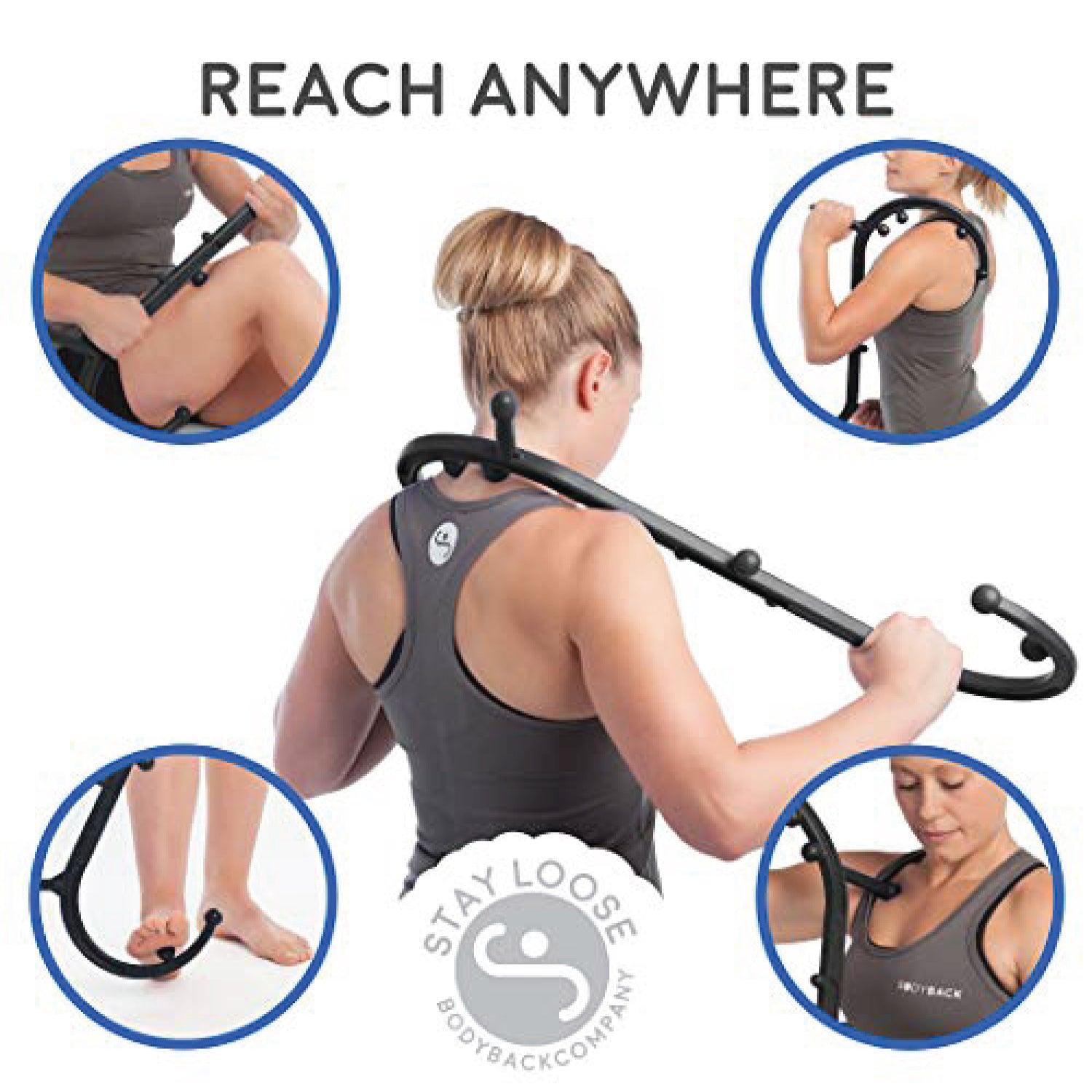 Trigger Point Massage Stick - Hook Body Muscle Relief Back Deep Massage Tool Exercise & Fitness Equipment Manuals - Tophatter Daily Deals