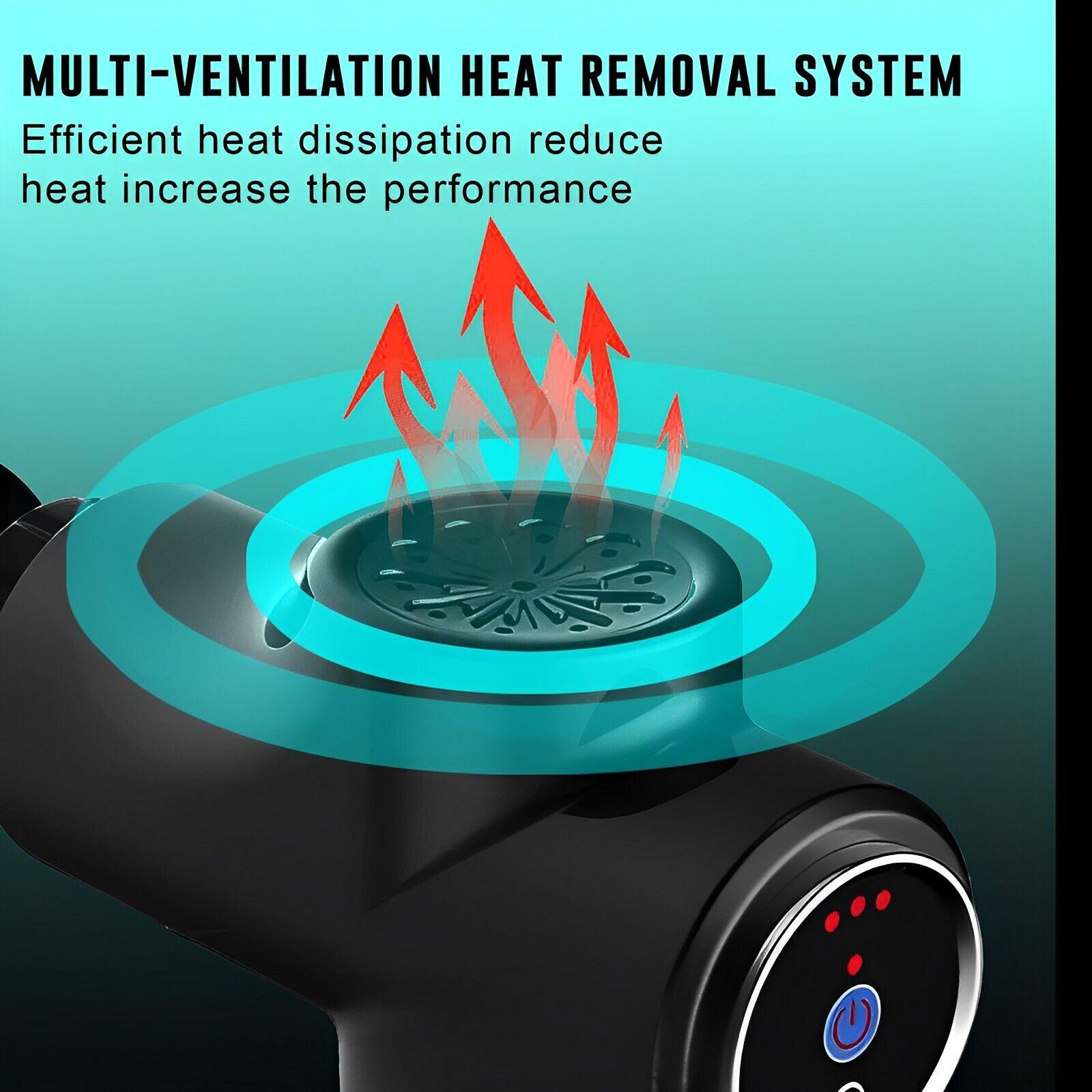 Deep Muscle Massager Gun - Percussion Massager Tissue Relaxing Therapy Exercise & Fitness - Tophatter Daily Deals