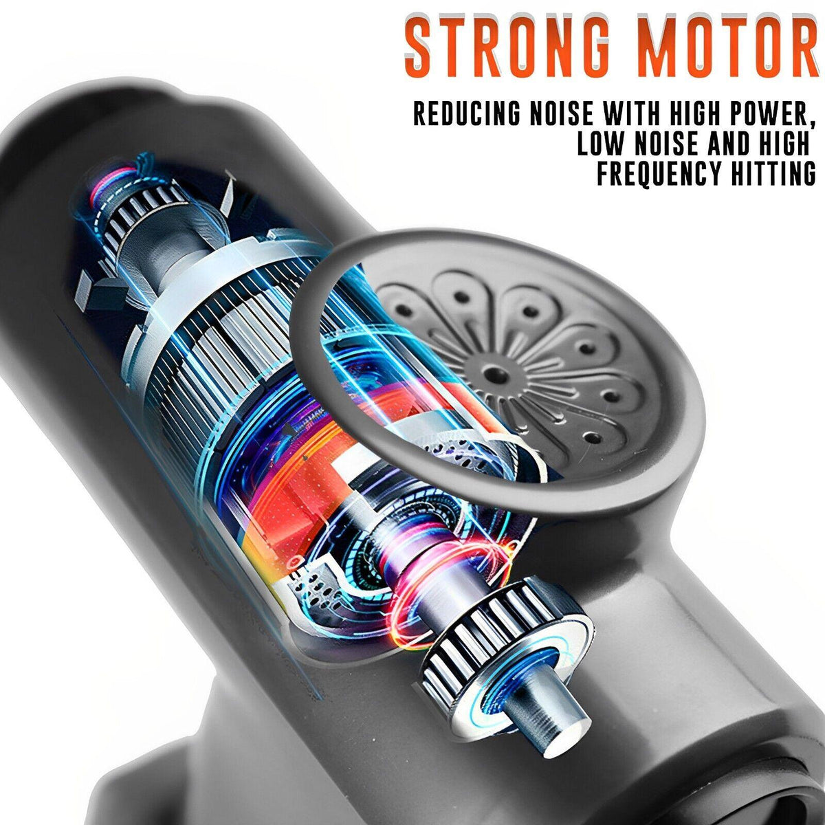 Deep Muscle Massager Gun - Percussion Massager Tissue Relaxing Therapy Exercise & Fitness - Tophatter Daily Deals