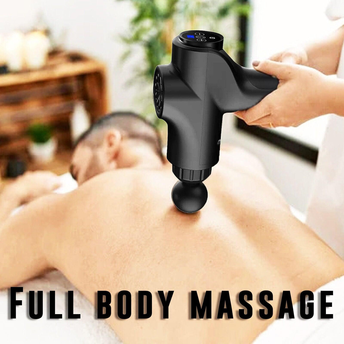 Deep Muscle Massager Gun - Percussion Massager Tissue Relaxing Therapy Exercise & Fitness - Tophatter Daily Deals
