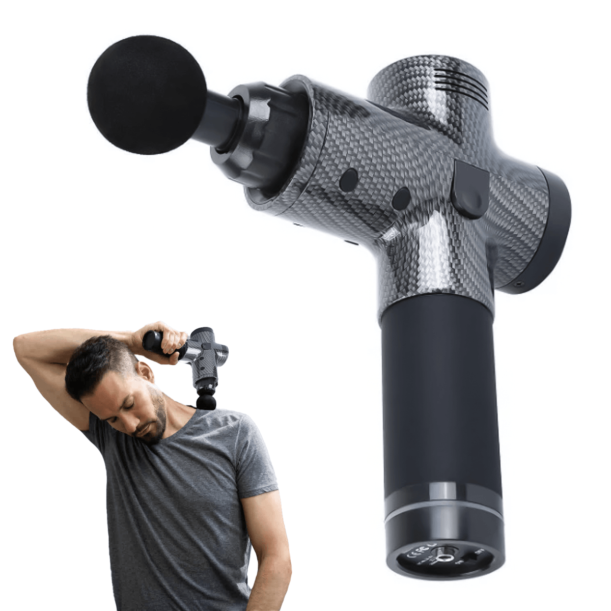 Professional Massage Guns - 8 Heads Deep Tissue Handheld Percussion Muscle Percussion Massager Health Care - Tophatter Daily Deals