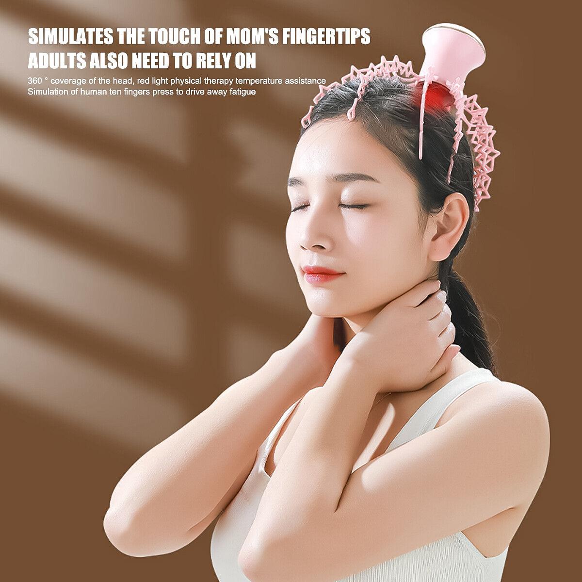 Octopus Head Massager - Electric Scalp Massager Stress Relief Relax Hair Care - Tophatter Daily Deals