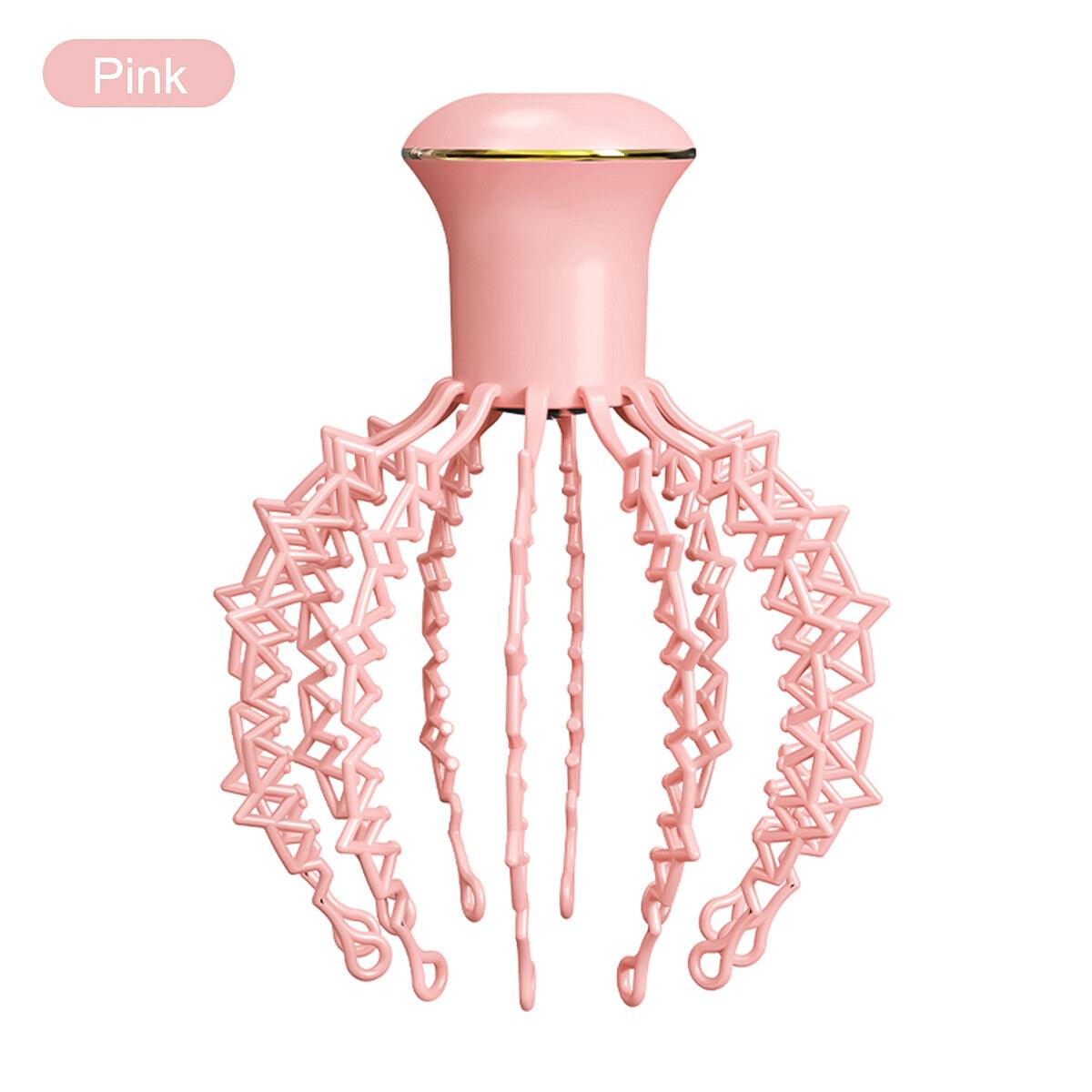 Octopus Head Massager - Electric Scalp Massager Stress Relief Relax Hair Care - Tophatter Daily Deals