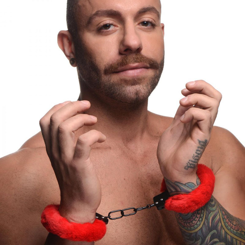 Master Series Cuffed in Fur Fluffy Handcuffs for Sensual Bondage Fun > Bondage Gear > Handcuffs - Tophatter Daily Deals