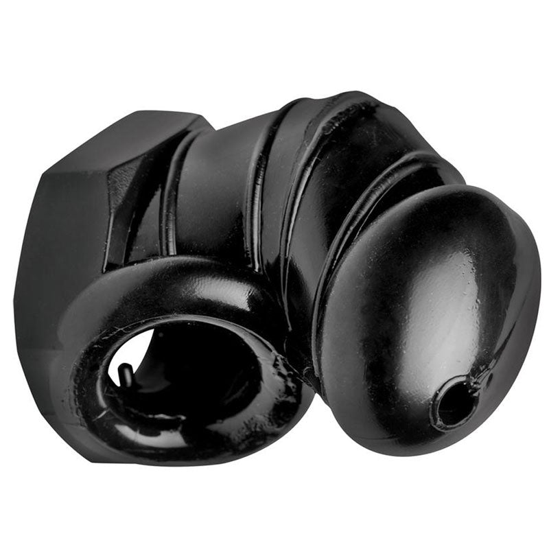Master Series Detained Restrictive Chastity Cage (Black) – Rubber Chastity Device with Nubs > Bondage Gear > Male Chastity - Tophatter Daily Deals