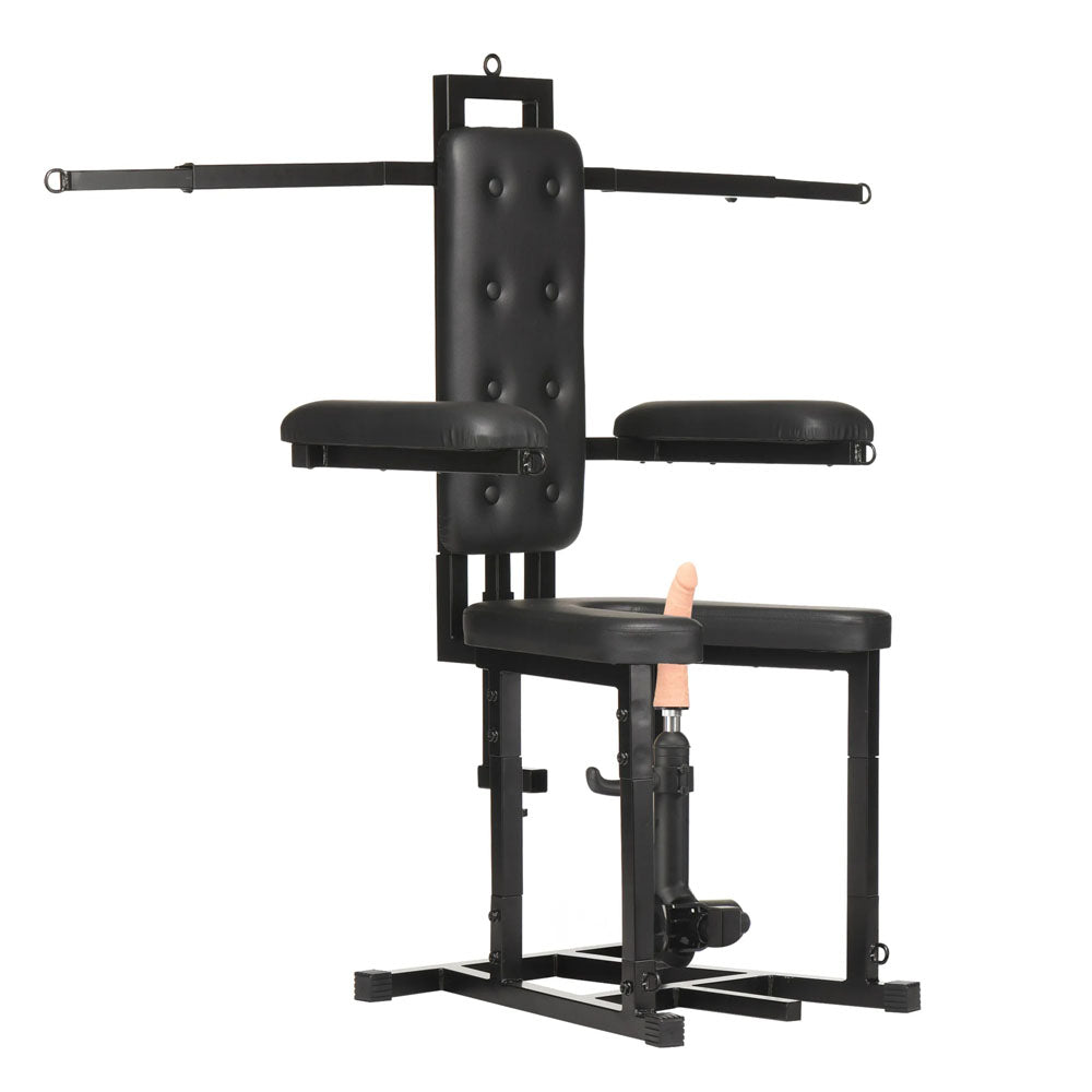 Master Series Enforcer Chair with Deluxe Sex Machine and Restraint System > Sex Toys > Sex Machines - Tophatter Daily Deals