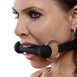 Master Series Mr. Ed Lockable Silicone Horse Bit Gag – Adjustable Silicone Gag > Bondage Gear > Gags and Bits - Tophatter Daily Deals