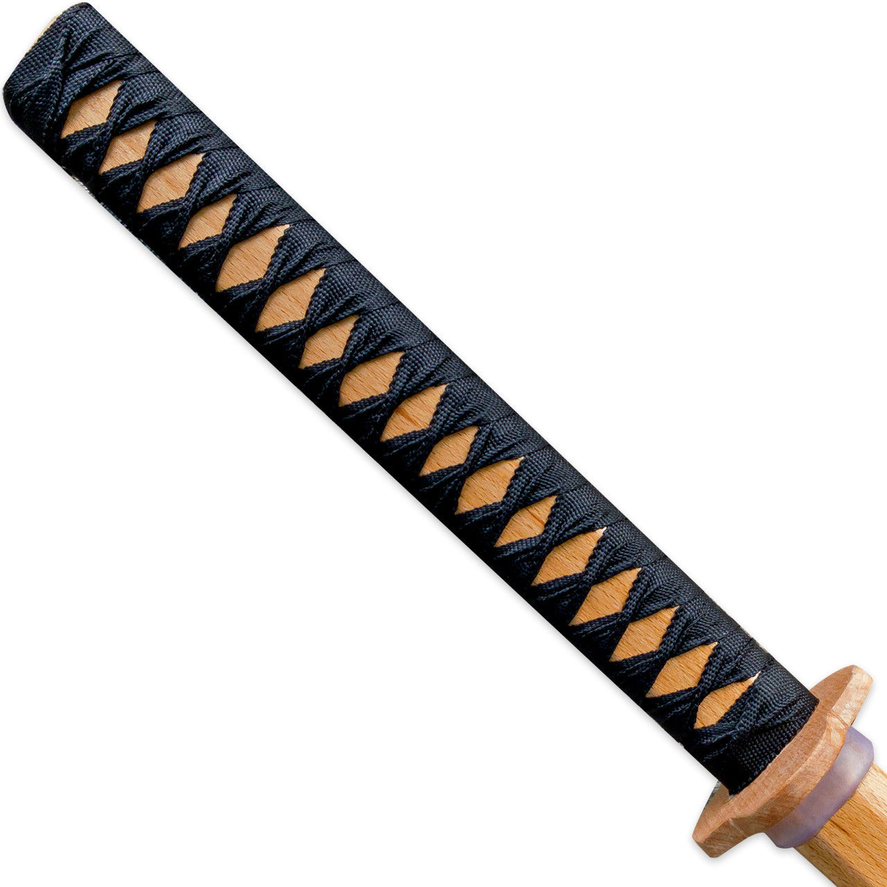 Master the Art Wooden Training Katana with Nylon Wrap ninja & martial arts - Tophatter Daily Deals