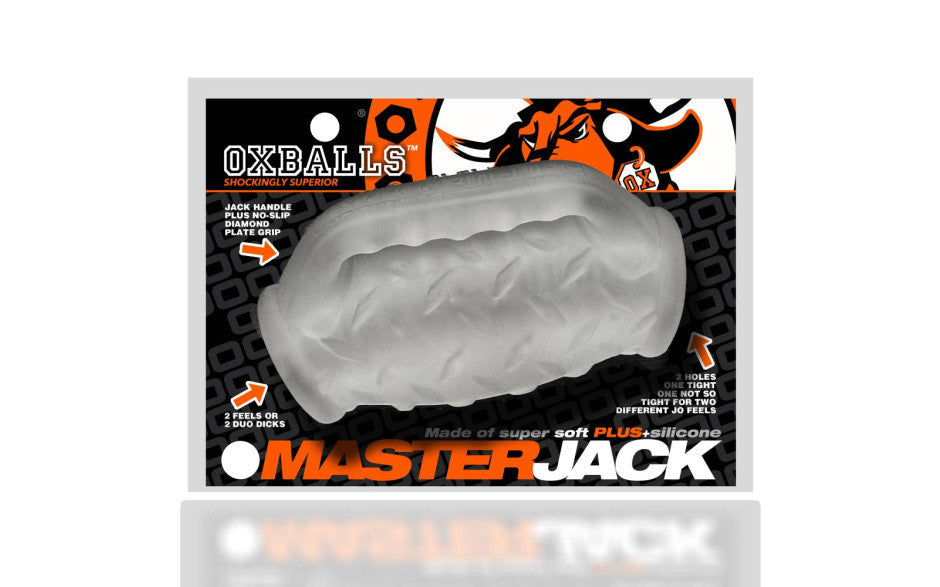 Masterjack Double Penetration Clear Ice - Double Ended Stroker > Sex Toys For Men > Masturbators > Manual - Tophatter Daily Deals
