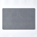 Bibb Home Diatomaceous Earth Stone Bath Mat Stone Grey Drying Mat - Tophatter Daily Deals