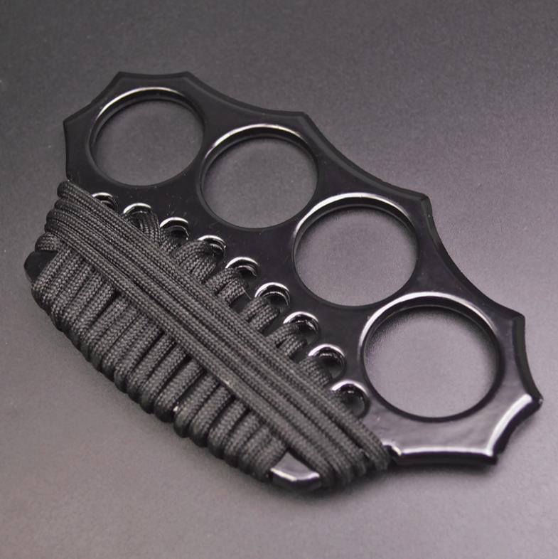 Concealeder - Solid Brass Knuckles Duster For Self Defense Window Breaker EDC Supplies Balck - Tophatter Daily Deals