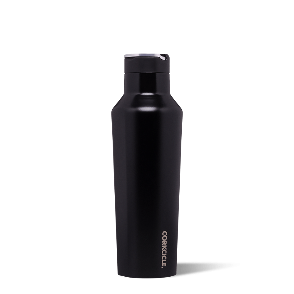 Classic Sport Canteen by CORKCICLE. Matte Black 20oz Canteen - Tophatter Daily Deals
