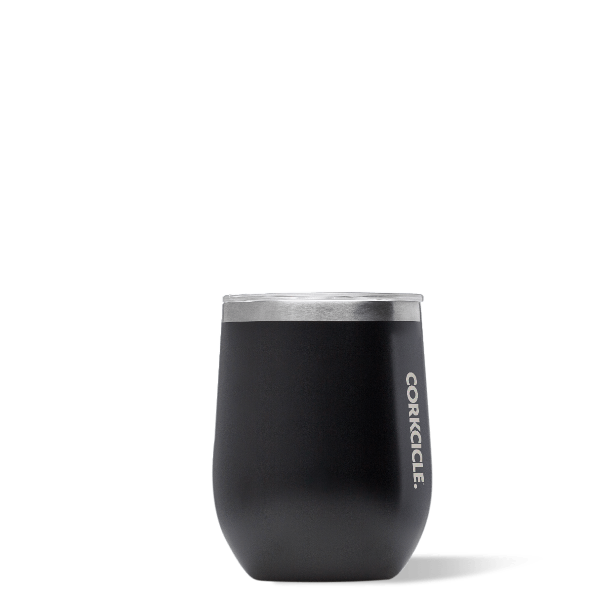 Classic Stemless Wine Cup by CORKCICLE. Matte Black 12oz Stemless - Tophatter Daily Deals