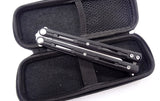Maxace Serpent Striker II Butterfly Knife w/ Bearings - Black G10 Balisong Knife-Balisong - Tophatter Daily Deals