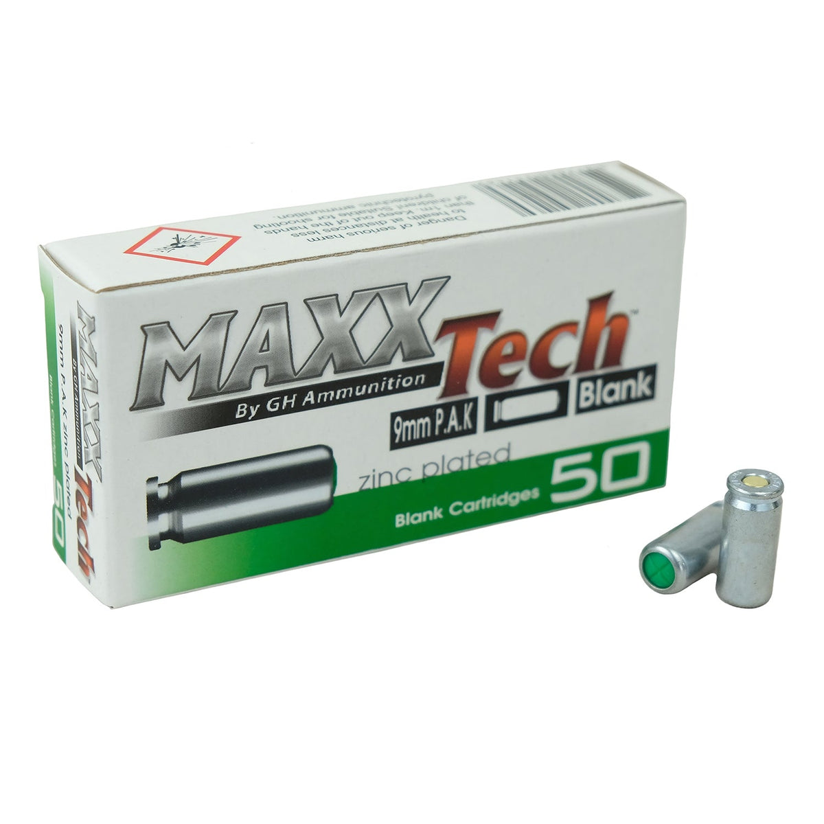 MAXX Tech 9mm PAK Blanks 50PK - Tophatter Daily Deals