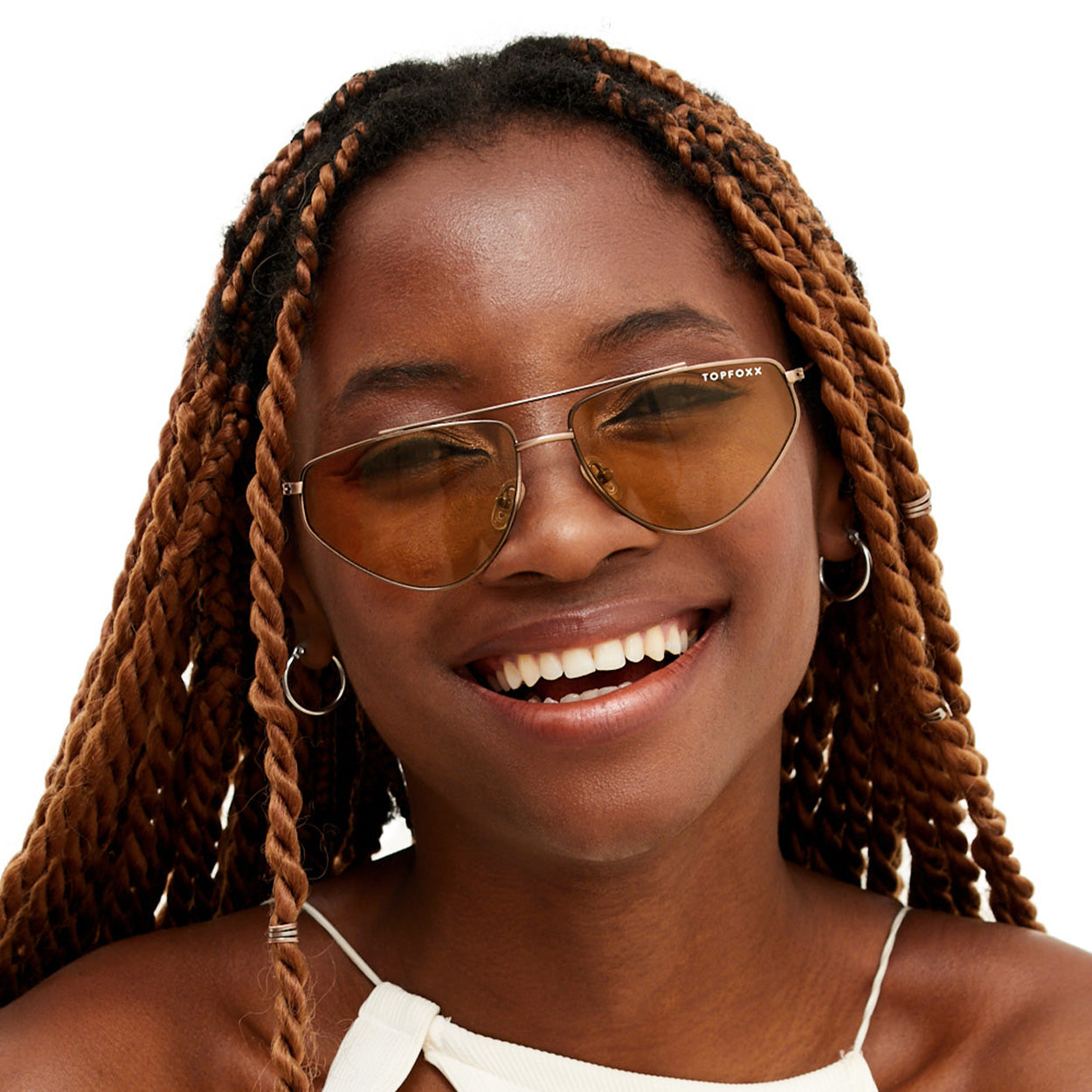 TopFoxx Hasta La Vista - Yellow Women's Sunglasses Sunglasses - Tophatter Daily Deals