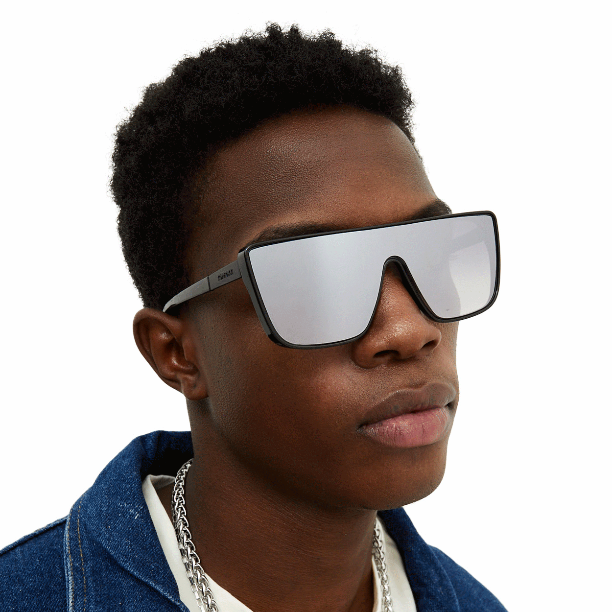 TopFoxx Sustainable Rayz - Chrome Limited Edition Unisex Squared Sunglasses Sunglasses - Tophatter Daily Deals