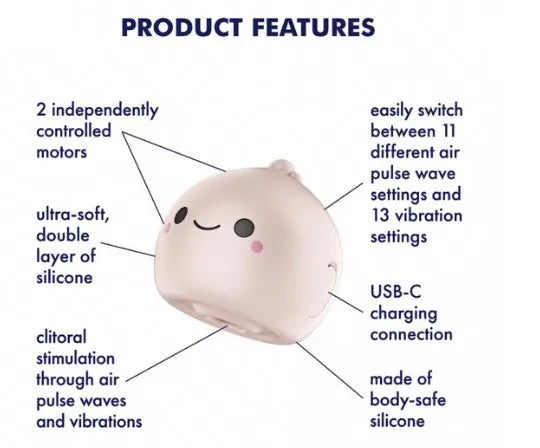 Satisfyer Mochi – Small Silicone Air Pulse Clitoral Vibrator > Sex Toys For Ladies > Air Pulsation - Tophatter Daily Deals