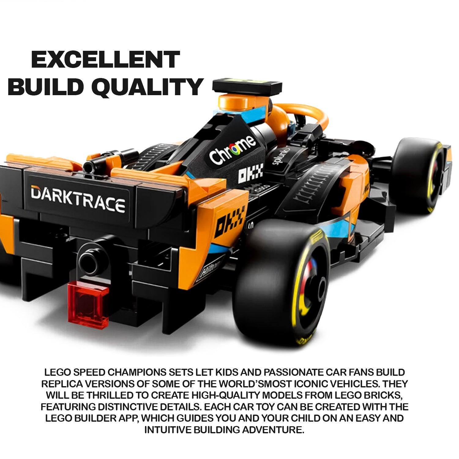 Racing Toy Car - 2023 McLaren Formula Speed Champions 76919 f1 Race Toy car Car Accessories - Tophatter Daily Deals