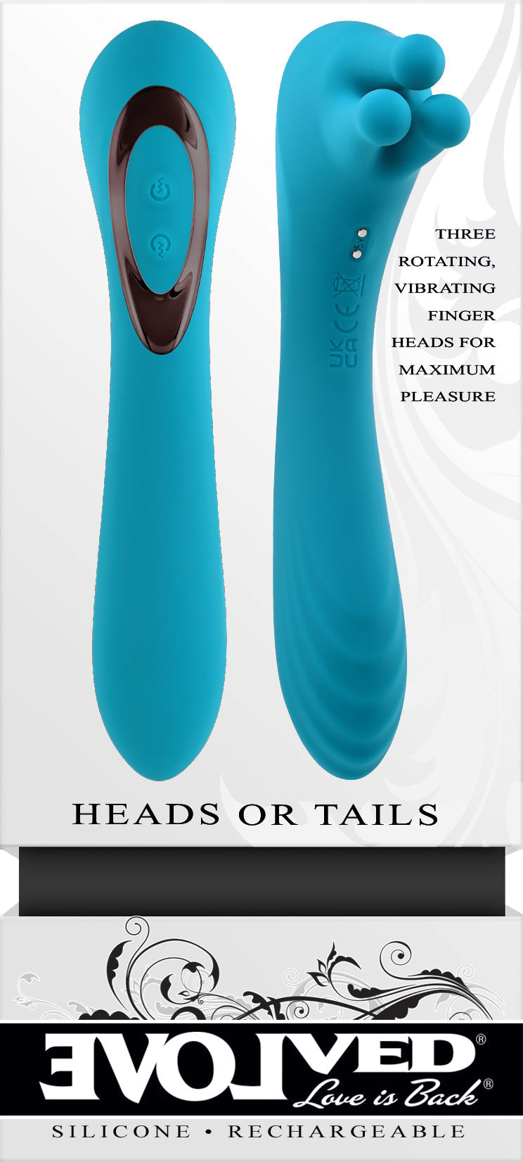 Evolved Heads or Tails Dual Ended Massager > Vibrators > Standard Vibrators - Tophatter Daily Deals