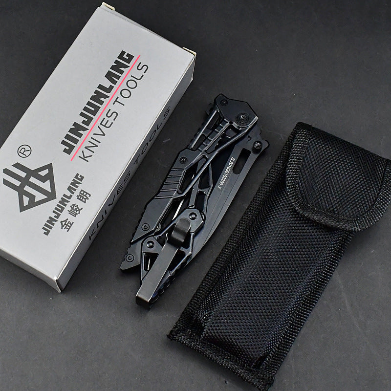 Mechanical Armor Magic Folding Knife Black - Tophatter Daily Deals