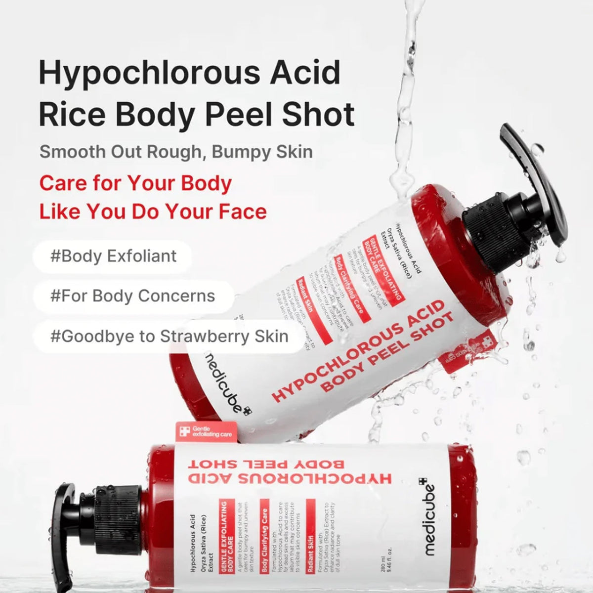 Medicube Hypochlorous Acid Peel Shot 280ml Bottle - Tophatter Daily Deals
