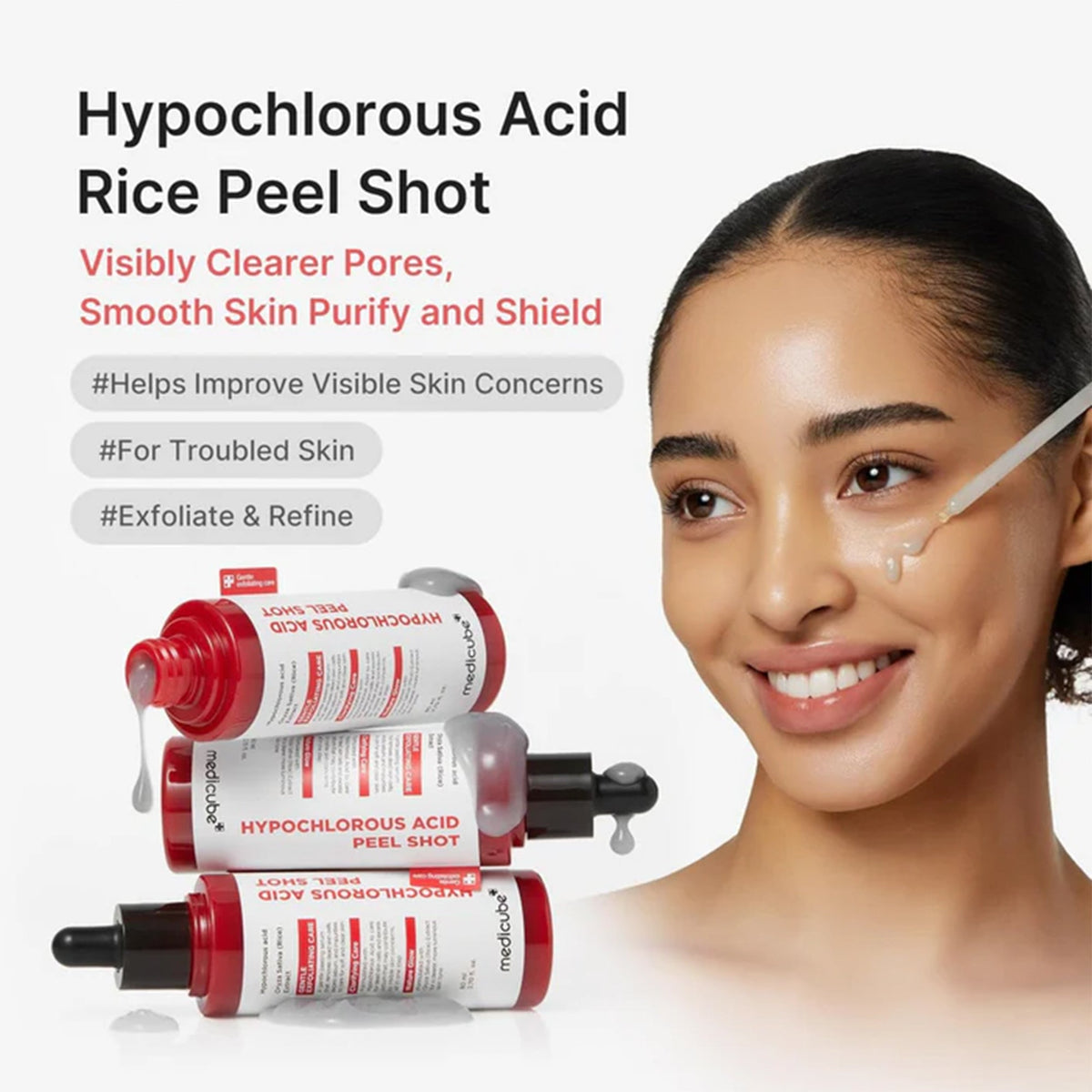 Medicube Hypochlorous Acid Peel Shot 80ml Pipette Bottle - Tophatter Daily Deals