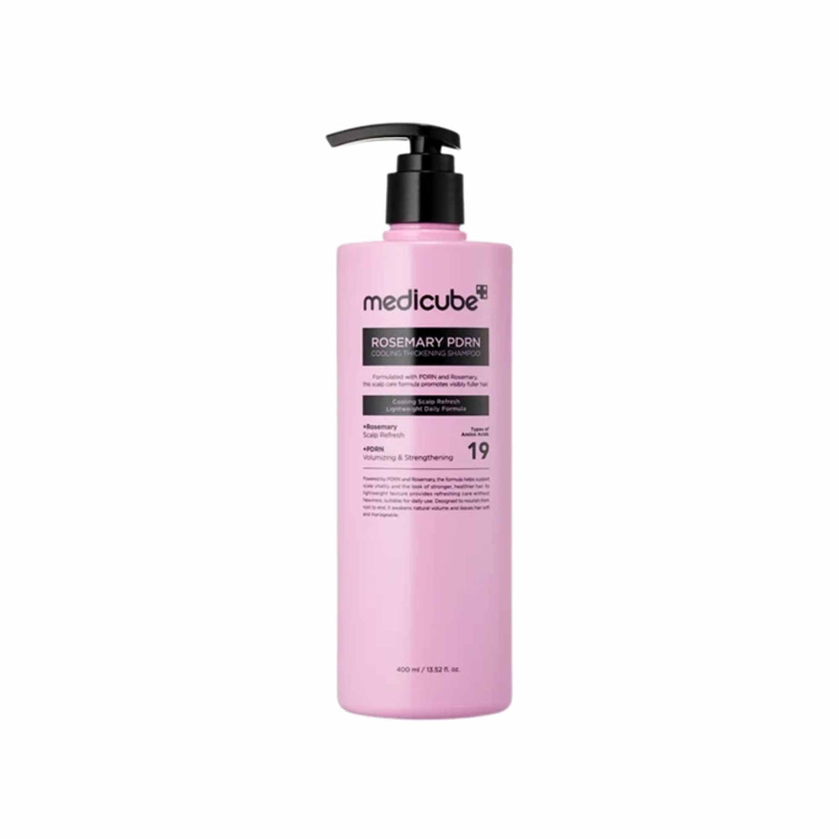 Medicube Rosemary PDRN Cooling Thickening Shampoo 400ml Pump Dispenser - Tophatter Daily Deals