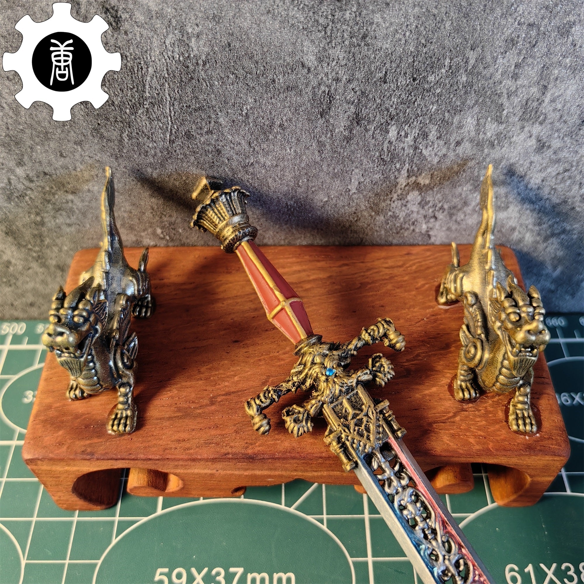 3D Printed 1: 6 Scale Sword Of Night And Flame - Tophatter Daily Deals