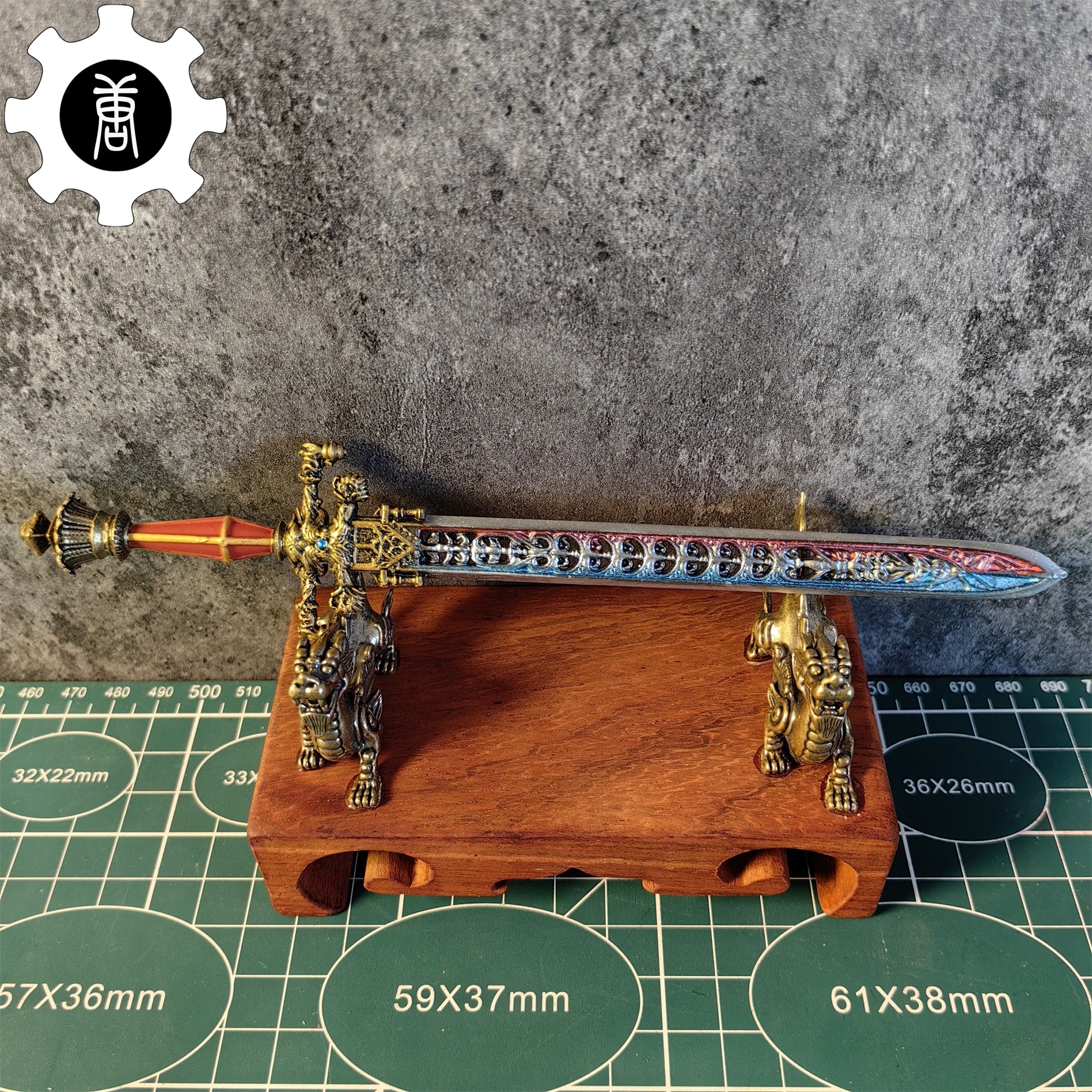 3D Printed 1: 6 Scale Sword Of Night And Flame - Tophatter Daily Deals