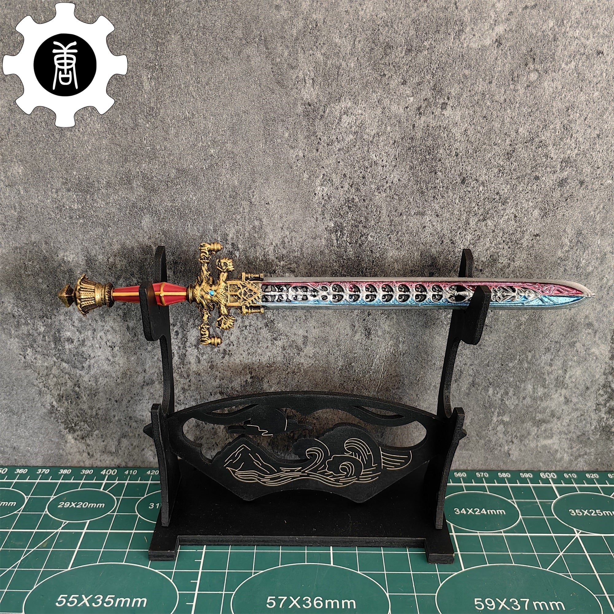 3D Printed 1: 6 Scale Sword Of Night And Flame - Tophatter Daily Deals