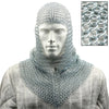 Battle Ready Medieval Chainmail Hood Coif Armor - TOPHATTER'S ARMORY DEALS Collectible Weapons - Tophatter Daily Deals