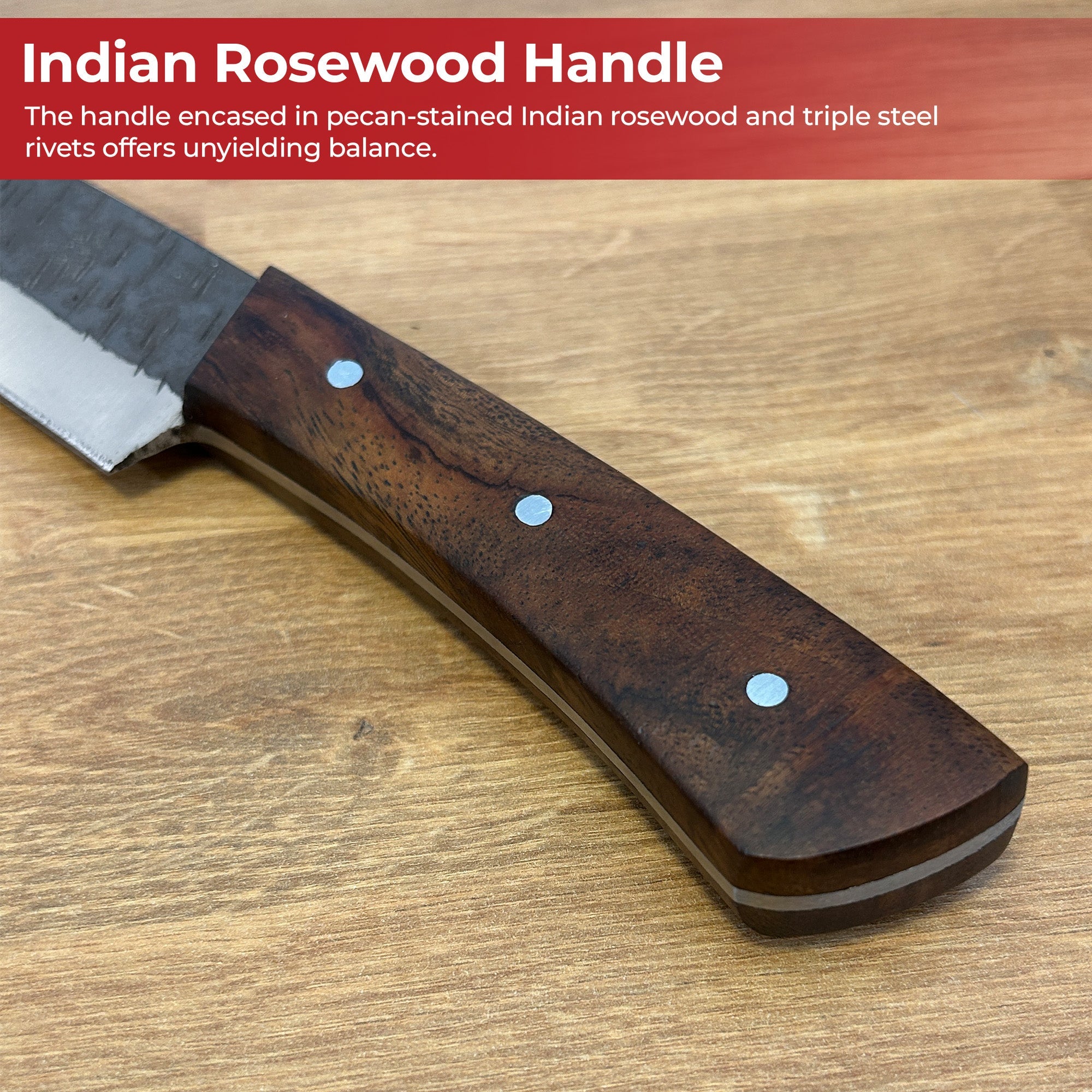 Medieval Forged Carbon Steel Chef's Knife Kitchen Knife - Tophatter Daily Deals