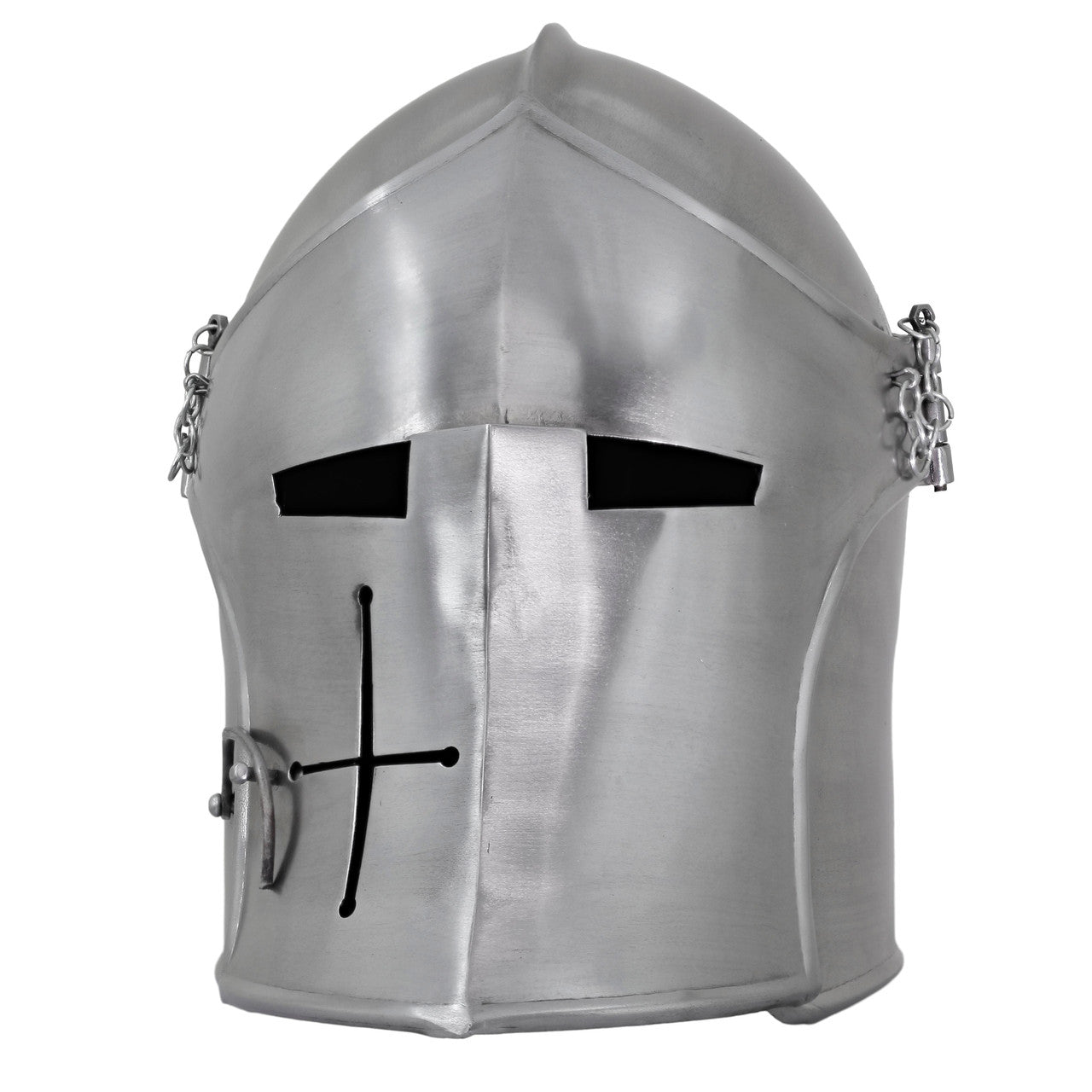 Medieval Marvel Italian Inspired Visored Barbuta Helmet historical period - Tophatter Daily Deals