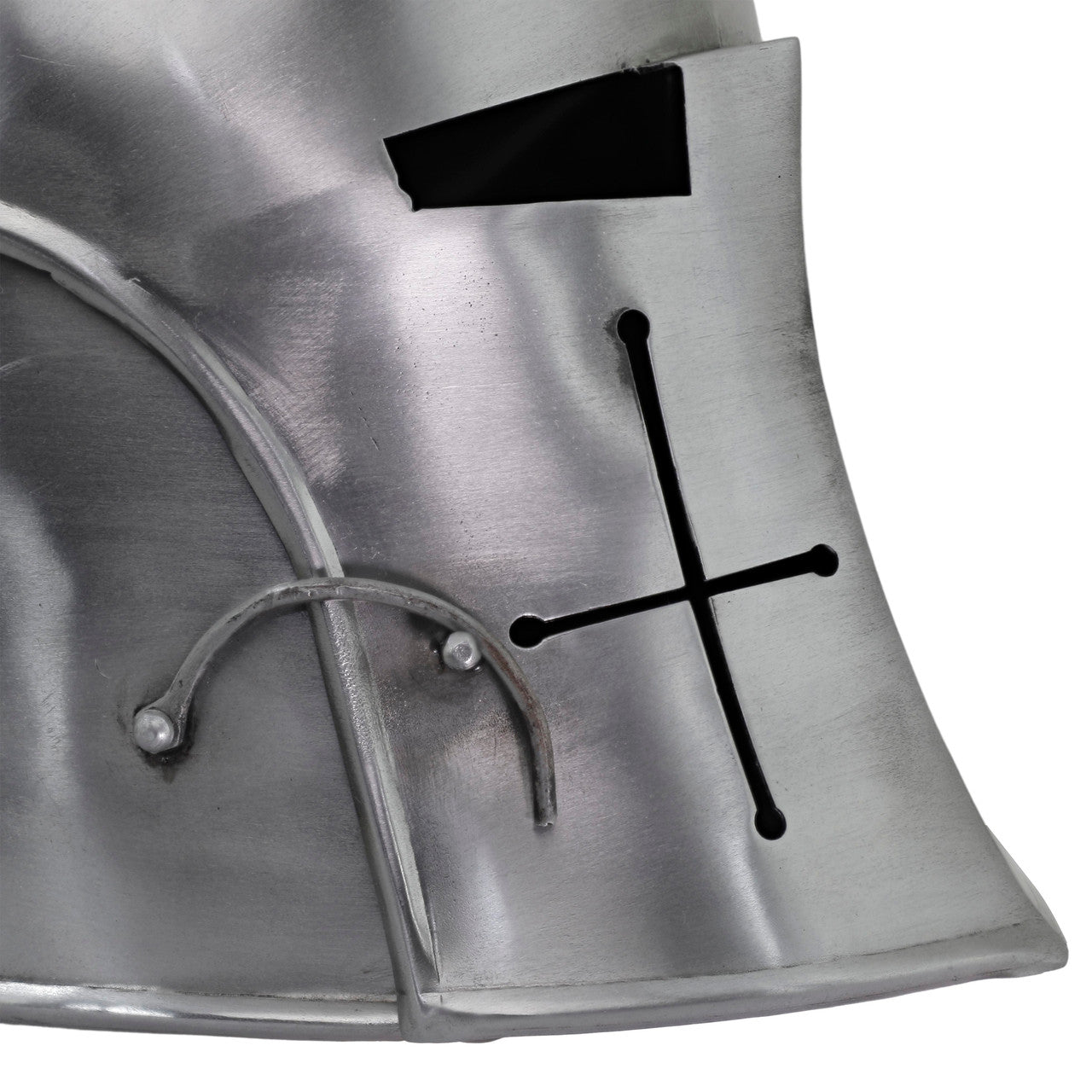 Medieval Marvel Italian Inspired Visored Barbuta Helmet historical period - Tophatter Daily Deals