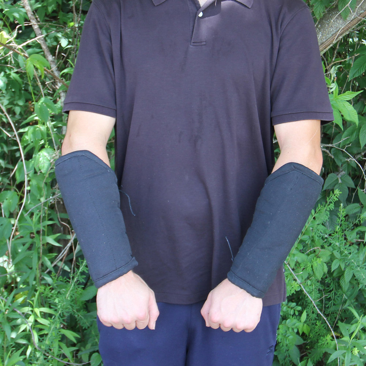 Medieval Padded Cloth Bracers Black historical period - Tophatter Daily Deals