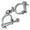 Hand Forged Iron Shackles Medieval Dungeon Silver Hand Cuffs - TOPHATTER'S ARMORY DEALS Collectible Weapons - Tophatter Daily Deals