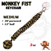 Monkey Fist Self Defense Survival Keychain Paracord - Assorted Colors Desert Camo - Medium (long) SD-KeyChain - Tophatter Daily Deals