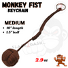 Monkey Fist Self Defense Survival Keychain Paracord - Assorted Colors Brown - Medium (short) SD-KeyChain - Tophatter Daily Deals