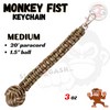 Monkey Fist Self Defense Survival Keychain Paracord - Assorted Colors Green Camo - Medium (long) SD-KeyChain - Tophatter Daily Deals