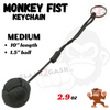 Monkey Fist Self Defense Survival Keychain Paracord - Assorted Colors Grey - Medium (short) SD-KeyChain - Tophatter Daily Deals
